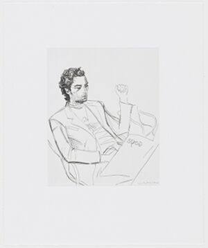 Etchings in black ink on paper
