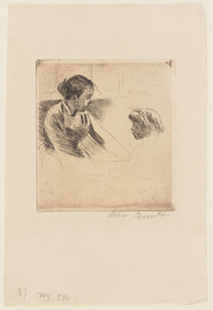 Etching (only known state) on laid paper