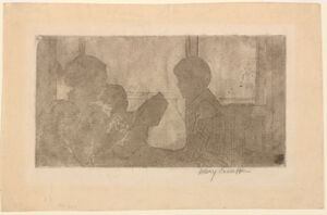 soft-ground and etching (1st state) on heavy laid paper