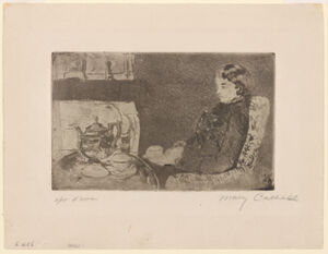 soft-ground and aquatint (trial proof 3rd of 4th State) on heavy wove paper