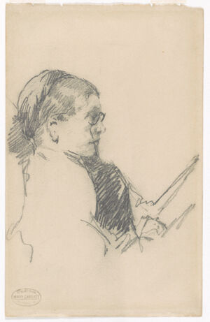 Graphite on cream wove paper