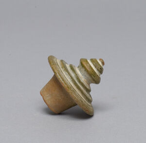 Earthenware with green glaze