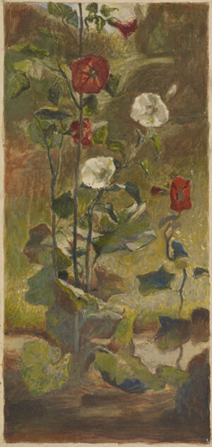 watercolor and gouache on paper