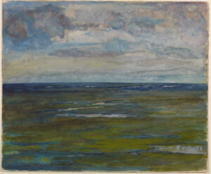 watercolor and gouache on paper