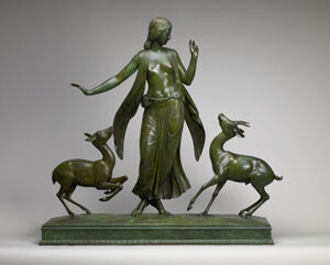 Bronze with green patina