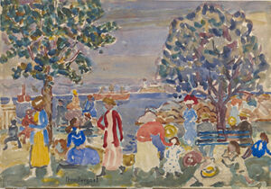 Watercolor and pencil on paper