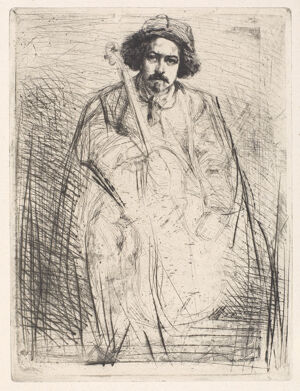 Etching and drypoint in black ink on ivory laid paper; fifth state (of six)