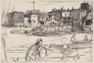 Etching in black ink on cream laid paper; fourth (final) state