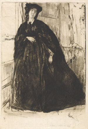 Etching and drypoint in black ink on ivory Japanese paper; sixth state (of fourteen)