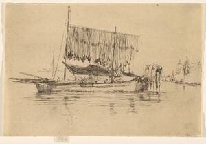 Etching and drypoint in black ink on Asian laid; fifth state (of six)