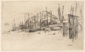 Etching and drypoint in black ink on ivory Japanese paper; third state (of four)