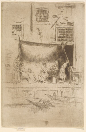 Etching and drypoint in dark brown ink on cream laid paper; thirteenth state (of twenty-one)