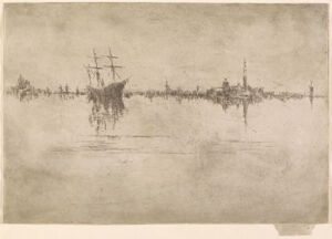 Etching and drypoint in black ink on off-white Japanese paper; second state (of nine)