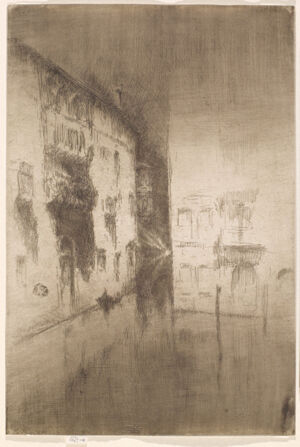 Etching and drypoint in brown ink on off-white laid paper; twelfth (final) state