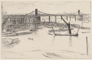 Etching and drypoint in black ink on ivory laid paper; third state (of four)