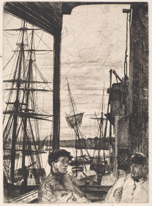 Etching and drypoint in black ink on ivory laid paper; sixth (final) state