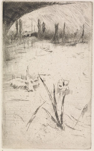 Etching and drypoint in black ink on cream laid paper; fourth state (of five)