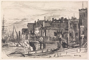 Etching and drypoint in black ink on ivory laid paper; fifth state (of six)