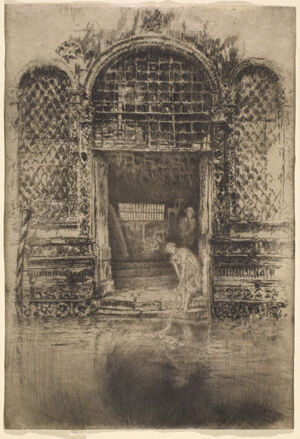 Etching and drypoint in black ink on ivory Japanese paper; twentieth (final) state