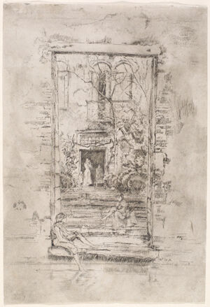 Etching and drypoint in black ink on on off-white Japanese paper; first state (of fifteen)