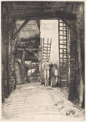 Etching and drypoint in black ink on ivory laid paper; second (final) state)