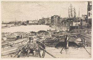 Etching and drypoint in black ink on ivory laid paper; sixth (final) state