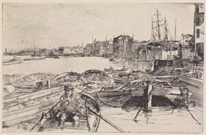 Etching and drypoint in black ink on cream laid paper; sixth (final) state