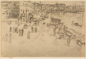 Etching and drypoint in dark brown ink on cream laid paper; fourth (final) state