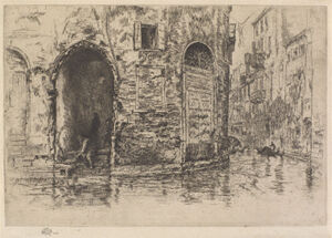 Etching and drypoint in black ink on ivory laid paper; fifth state (of thirteen)