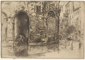 Etching and drypoint in dark brown ink on cream laid paper; twelfth state (of thirteen)