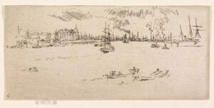 Etching in dark brown ink on cream laid paper; first state (of three)