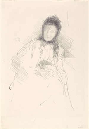 Lithograph (second state of three) on cream laid paper