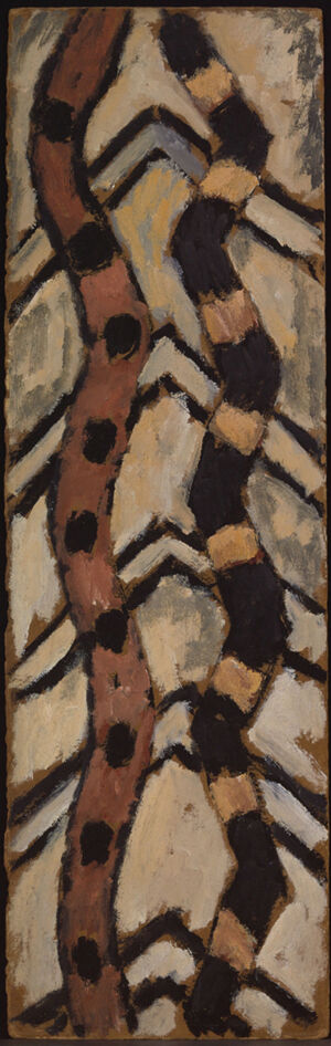 Oil on paperboard