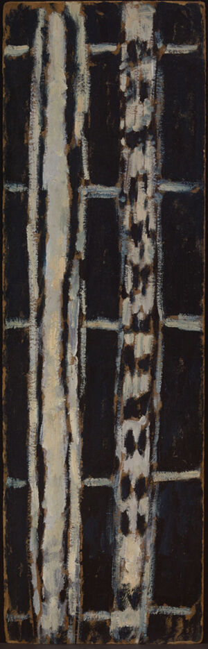 Oil on paperboard