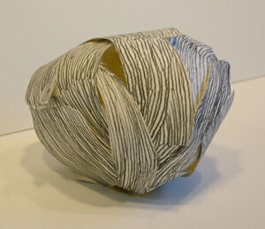 Drypoint on paper, cut and assembled