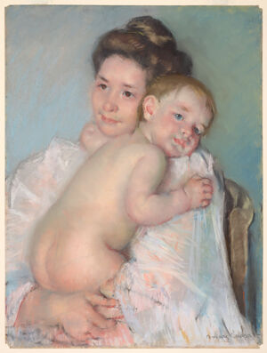 pastel on paper