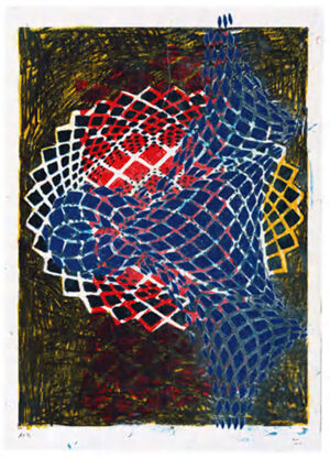 Lithograph in 9 colors on on Revere Standard White Felt paper