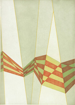 Color Aquatint with soft ground etching on paper