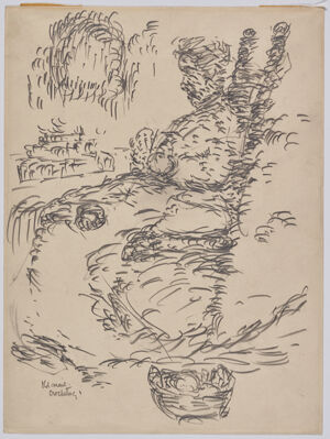 graphite on cream wove paper