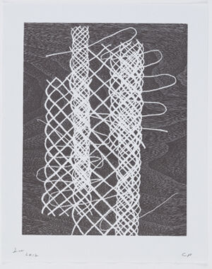 Woodcut printed in one color on Whatman 1954 paper, CP