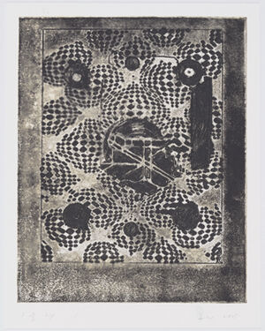 monoprint on watercolor paper, Ed. 3/24