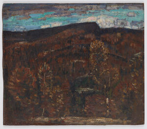 Oil on commercially prepared paperboard (academy board)