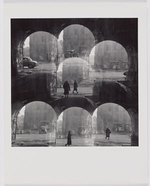 Gelatin silver print on sheet