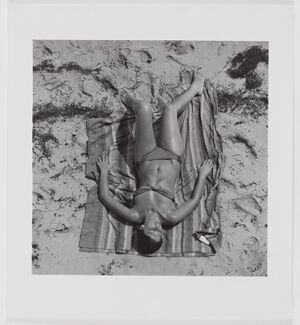 Gelatin silver print on sheet