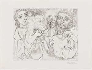 Drypoint, etching, scraper and burin engraving