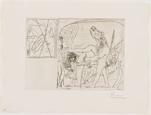 Drypoint, scraper, and burin engraving