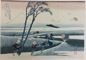 woodblock print on paper