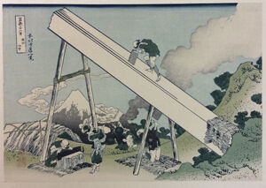 woodblock print on paper