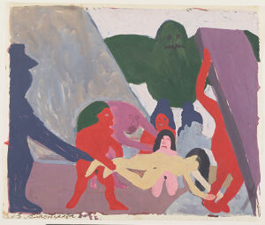 Oil on paper