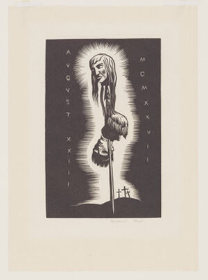 Wood engraving on paper